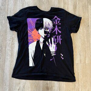 Unisex Tokyo Ghoul Black Short Sleeve Tshirt - XL